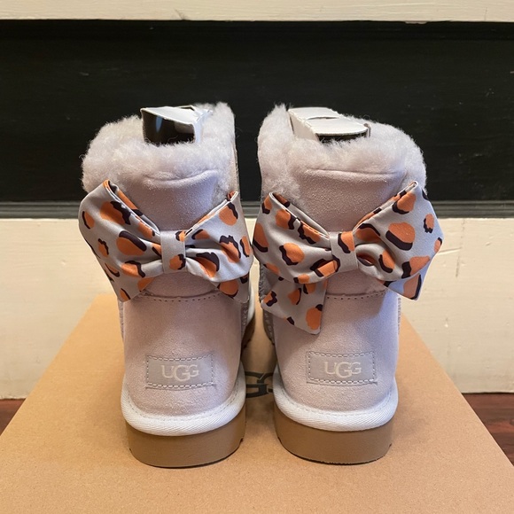 NWT UGG Metal Gray Bailey Bow with Retro Spots - Picture 7 of 10